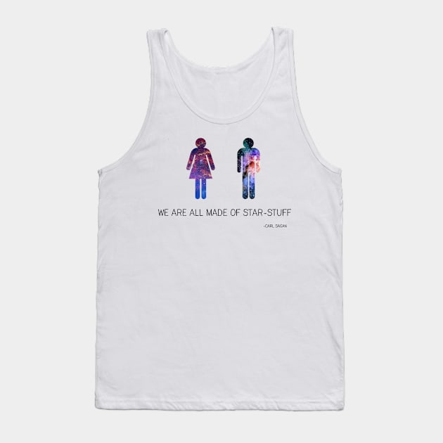 We Are All Made of Starstuff - Science Quote Tank Top by Saganax